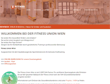 Tablet Screenshot of fitnessunion.at